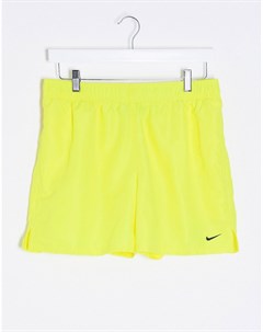 Желтые волейбольные шорты 5 дюймов Nike swimming