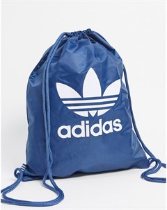Темно синий спортивный рюкзак с логотипом галочкой Adidas originals