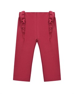 Бордовые брюки с рюшами детские Sanetta fiftyseven