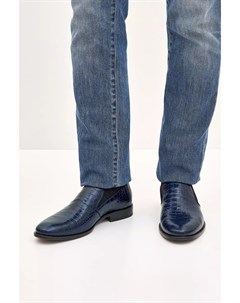 Туфли в стиле casual из глянцевой мелкозернистой кожи с тиснением под крокодила Mirage