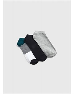 Комплект коротких носков с полосками Ostin
