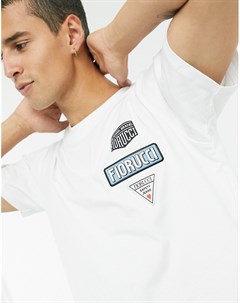 Белая футболка с нашивками Fiorucci