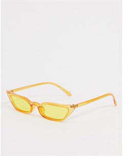 Солнцезащитные очки кошачий глаз с желтыми стеклами Svnx