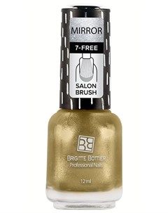 02 лак для ногтей зеркальный золотой MIRROR 12 мл Brigitte bottier