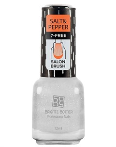 504 лак для ногтей соль белая Salt Pepper 12 мл Brigitte bottier