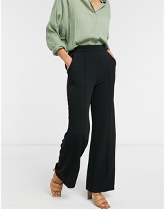 Черные широкие брюки Vero moda