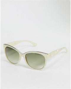 Квадратные солнцезащитные очки в белой оправе Jeepers peepers