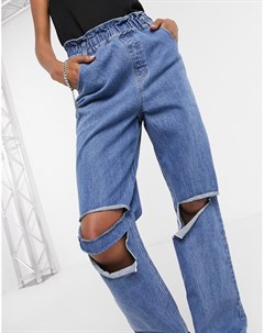 Свободные джинсы с присборенным поясом Emory park