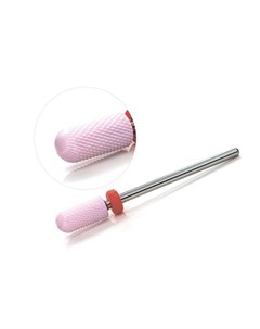 TNL Фреза керамическая Цилиндр малый с округлым верхом D 6 мм розовая мягкая Tnl professional
