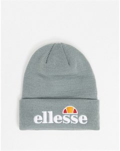 Серая шапка бини с логотипом Ellesse