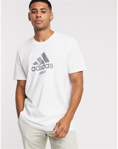Белая футболка badge of sport Adidas golf