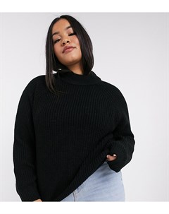 Черный свитер с высоким воротником Vero moda curve