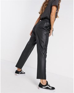 Черные брюки с покрытием French connection