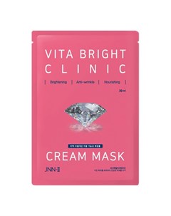 Маска тканевая для яркости кожи jnn ii vita bright clinic cream mask Jungnani