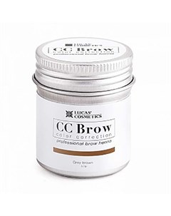 Lucas cosmetics cc brow хна для бровей серо коричневый в баночке 5 г Lucas' cosmetics