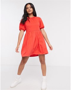 Красное свободное платье мини Asos design