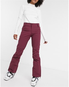 Горнолыжные штаны винного цвета Roxy