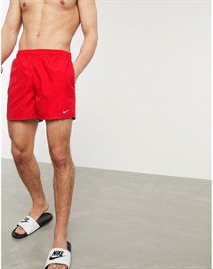 Красные шорты длиной 5 дюймов Volley Nike swimming