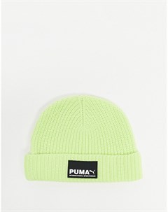 Ярко зеленая шапка бини Puma