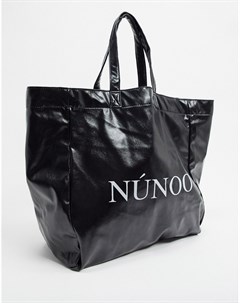 Черная сумка тоут из искусственной кожи Nunoo