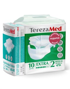 Подгузники для взрослых Tereza Med Extra Medium 2 10шт Пеленки Super 60x40см 5шт Terezamed