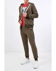 Хлопковые брюки джоггеры с логотипом на спинке Michael kors