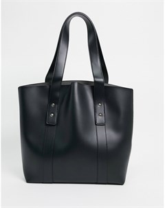 Черная сумка шоппер с заклепками Asos design