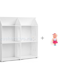 Кукольный домик МДФ и кукла Карапуз Машенька в модной одежде 12 см Столики детям