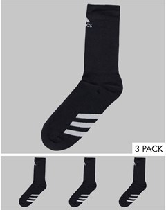 Набор из 3 пар черных носков Adidas golf