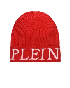 Красная шапка с логотипом детская Philipp plein