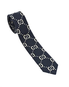 Синий галстук с логотипом детский Gucci