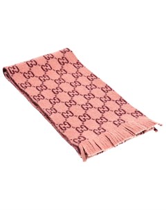 Розовый шарф с логотипом детский Gucci