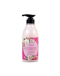 Лосьон молочко для тела с розой milky relaxing body lotion cotton rose Deoproce
