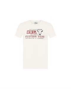 Хлопковая футболка Rrl