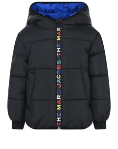 Двухсторонняя куртка с разноцветным логотипом на планке детская Little marc jacobs