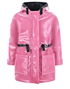 Розовое пальто дождевик детское Little marc jacobs