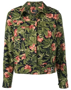 Куртка рубашка с цветочным принтом A.p.c.