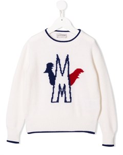 Трикотажный свитер с логотипом Moncler kids