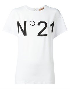 Футболка с принтом логотипа No21