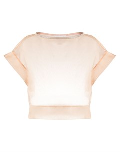Прозрачная укороченная блузка Fabiana filippi