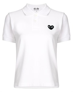 Рубашка поло с нашивкой логотипом Comme des garcons play