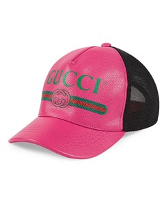 Бейсбольная кепка с принтом логотипа Gucci