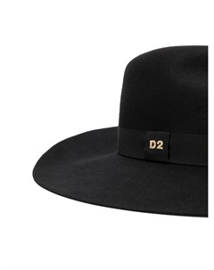 Шляпа с широкими полями и логотипом Dsquared2