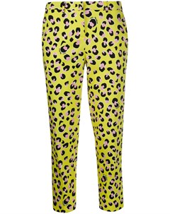Укороченные брюки с леопардовым принтом Love moschino