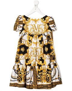 Платье с принтом Baroque Young versace