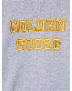 Толстовка с вышитым логотипом Golden goose kids