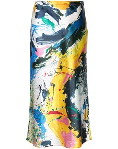 Атласная юбка с эффектом разбрызганной краски Sies marjan