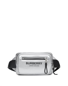 Поясная сумка с логотипом и эффектом металлик Burberry