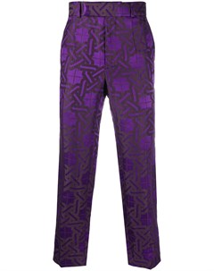 Жаккардовые брюки с геометричным узором Haider ackermann