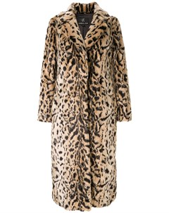 Пальто с леопардовым принтом Unreal fur